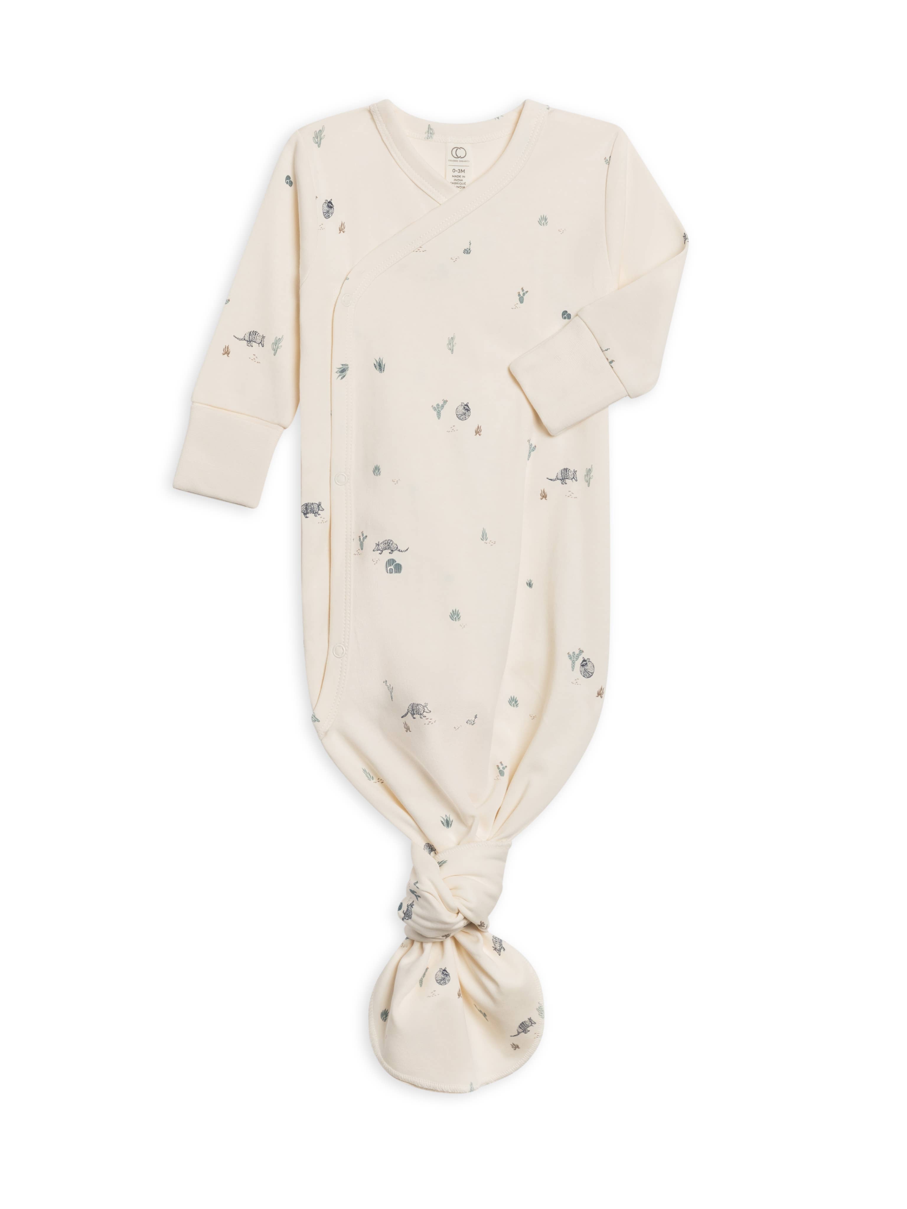 Image of Colored Organics - Organic Newborn Indy Kimono Gown
